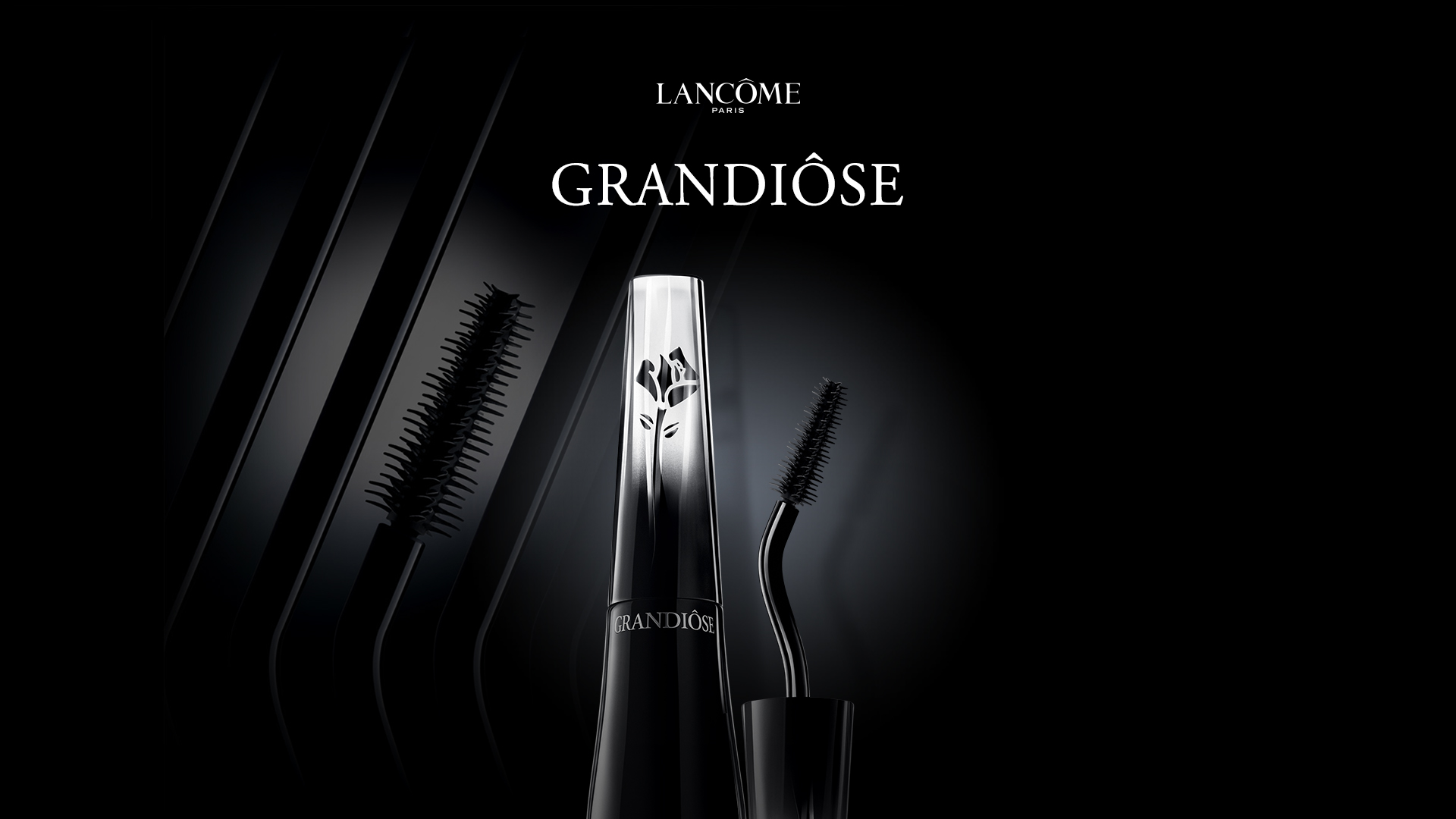 Image d'une création graphique de campagne marketing pour Grandiôse de Lancôme, conçue par Maki Maki Studio, directeur artistique freelance.