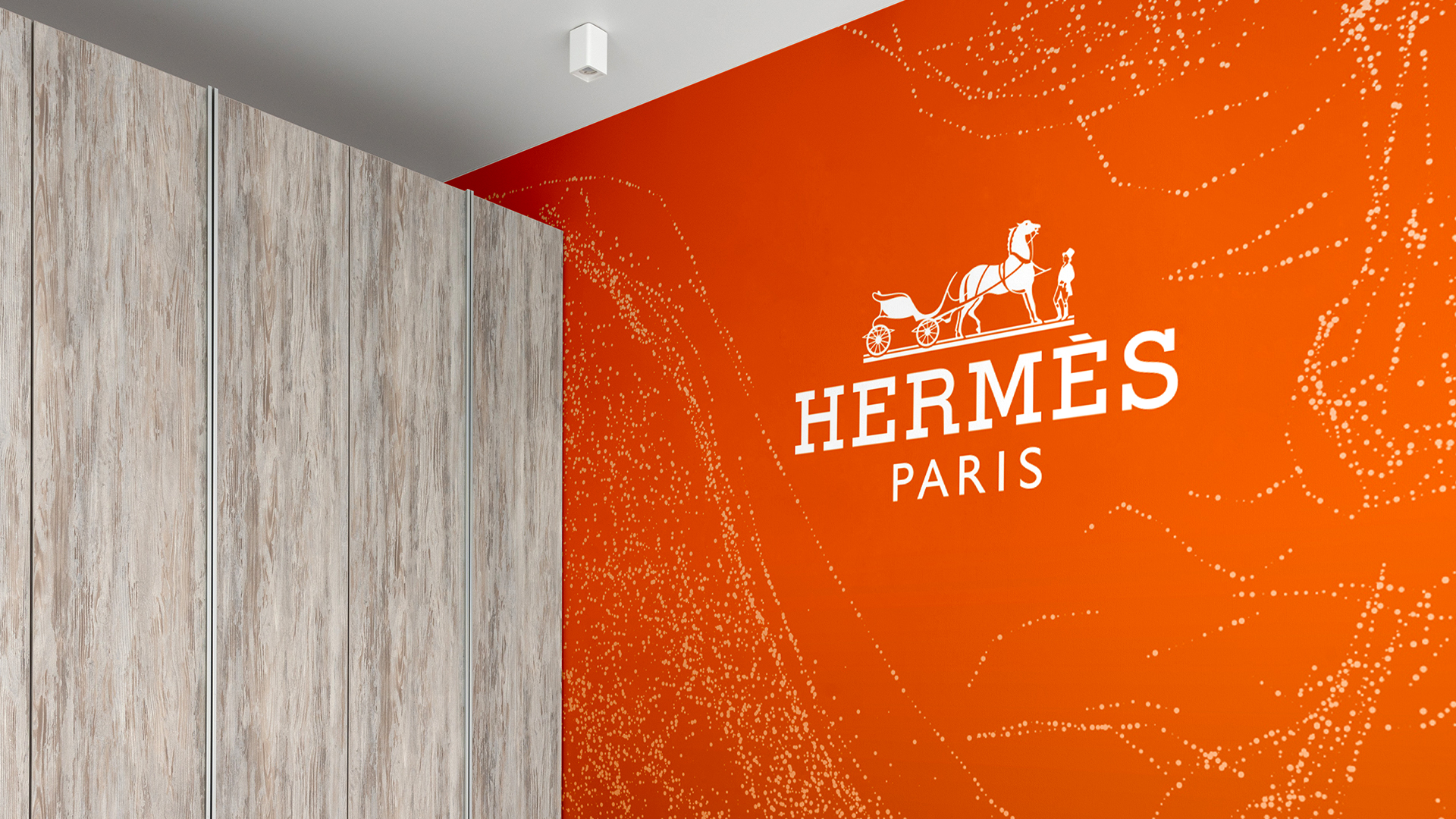 Image d'une création graphique de présentation digitale pour Hermès, conçue par Maki Maki Studio, directeur artistique freelance.